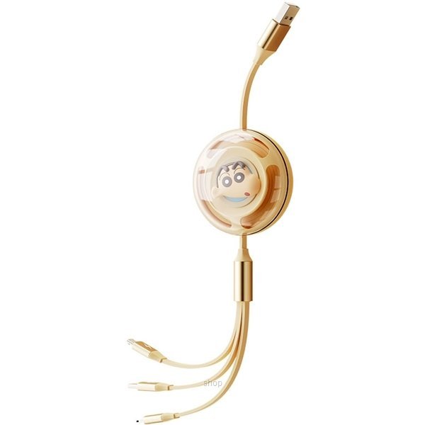 306993_1-1.jpg ROCK Crayon ShinChan 3.5A Retractable 3 In 1 Cable (1.1M)