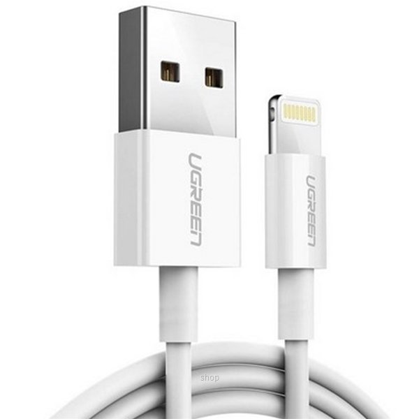 314903_1-1.jpg Ugreen Alu Case Braided Lightning Cable 1M Silver