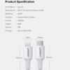 5_1732706895.jpg Ugreen USB C To Lightning M/M Cable Rubber Shell 60W 1M White