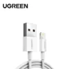 bcq2bhEJ6747de8379c66_1732763267.webp Ugreen Alu Case Braided Lightning Cable 1M Silver