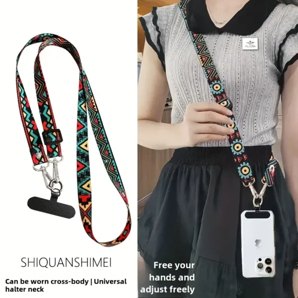 Adjustable Retro Totem Phone Strap