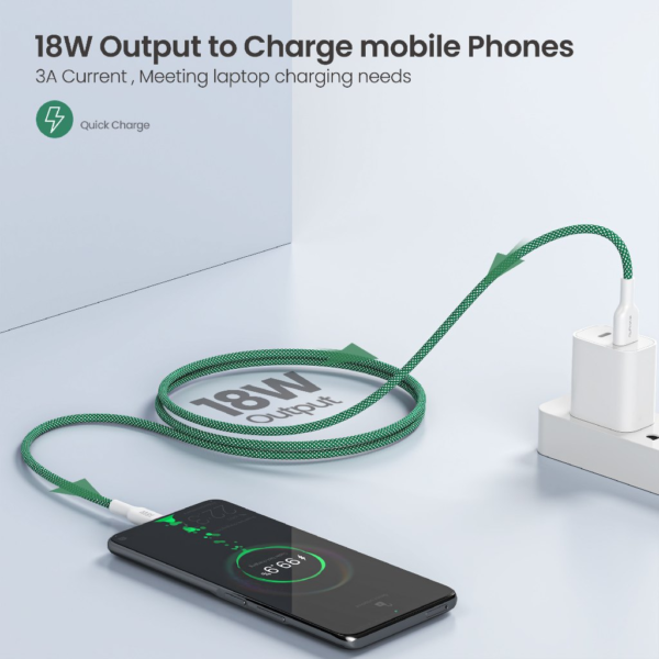 my-11134207-7rasa-m1f87tel7esi35.png ALPHA·X ALUSB 2C Data Cable USB A to Type C 1.2m Braided Cable Heat Protection (Green)