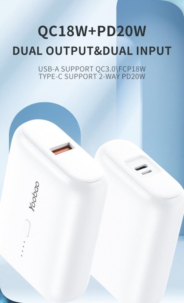 my-11134208-7r98p-lpn1y38bd17594.jpg Yoobao PD20 Mini 10000mAh Fast Charging Super Mini Power Bank/ Festival Pack PD 20W Charger Set QC18W/PD20W